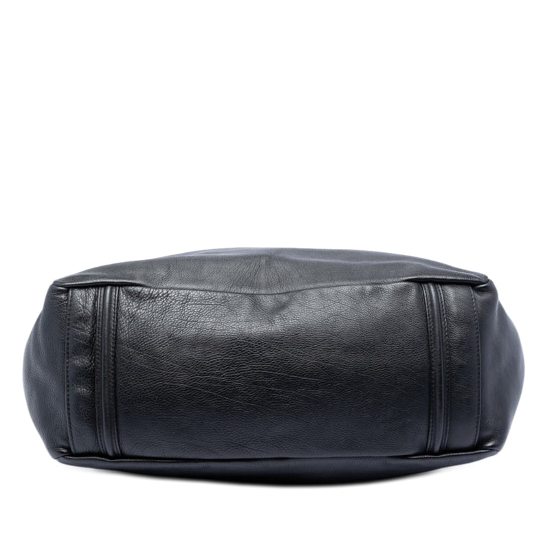 Large Lambskin Mademoiselle Lock Jewelry Chain Tote - Image 3