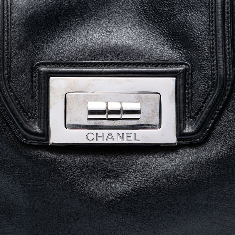 Large Lambskin Mademoiselle Lock Jewelry Chain Tote - Image 5