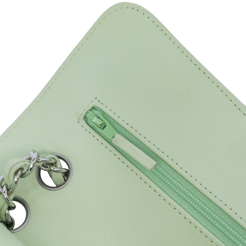 Small Classic Chevron Lambskin Double Flap - Image 7