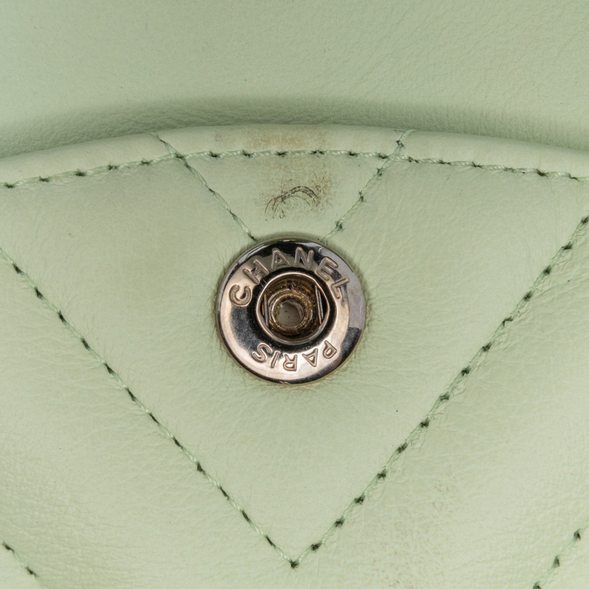 Small Classic Chevron Lambskin Double Flap - Image 8