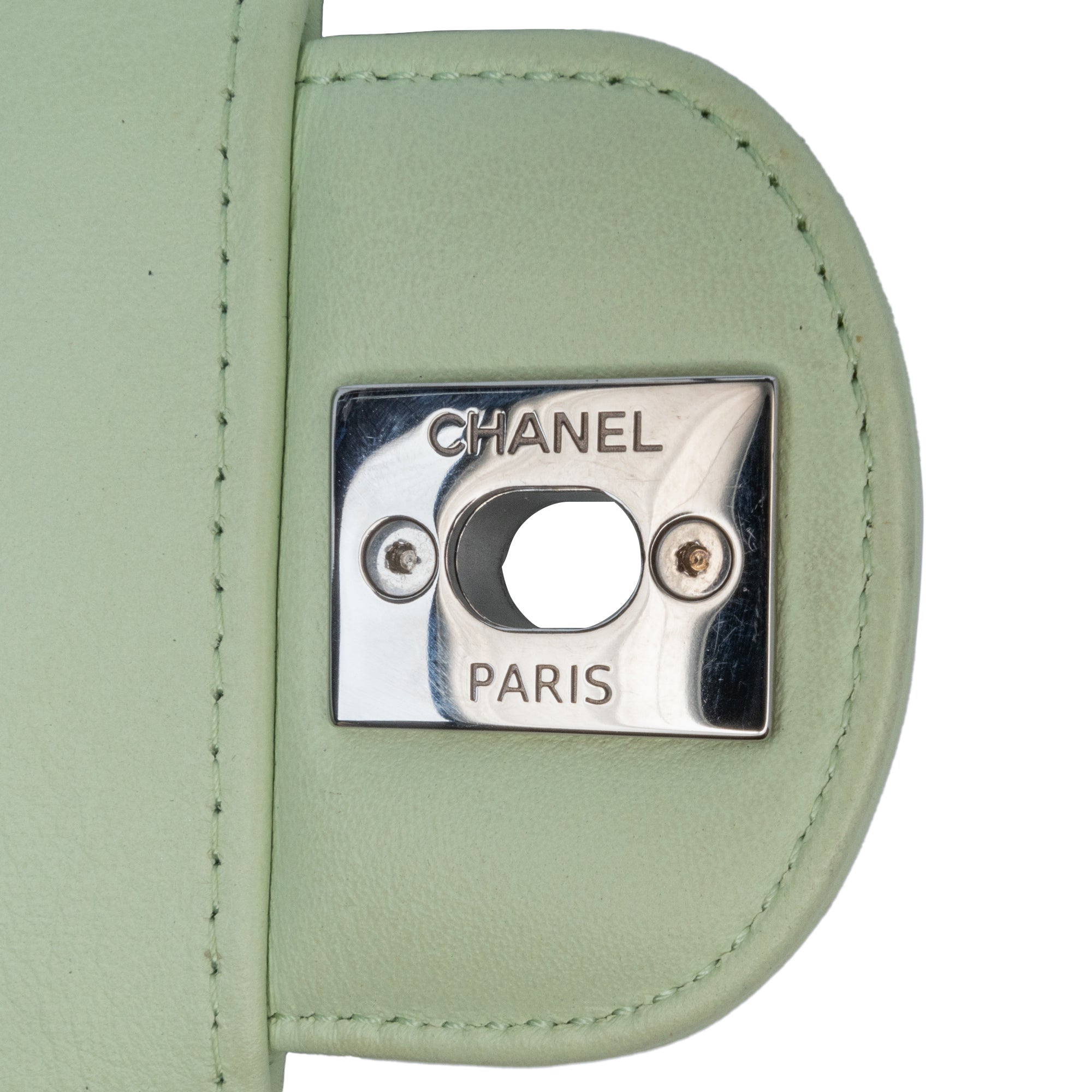 Small Classic Chevron Lambskin Double Flap - Image 9