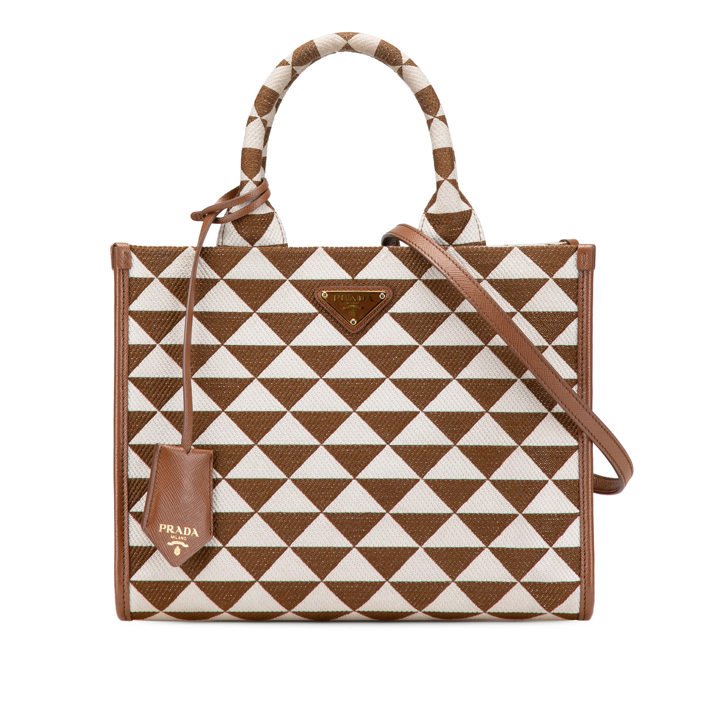 Small Canvas Symbole Triangolo Satchel - Image 1