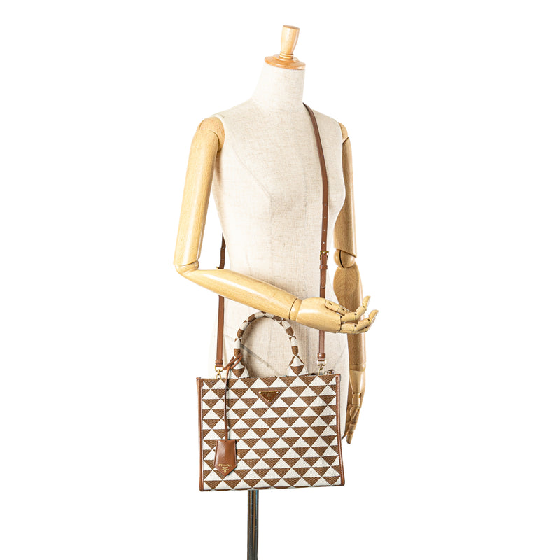 Small Canvas Symbole Triangolo Satchel - Image 11