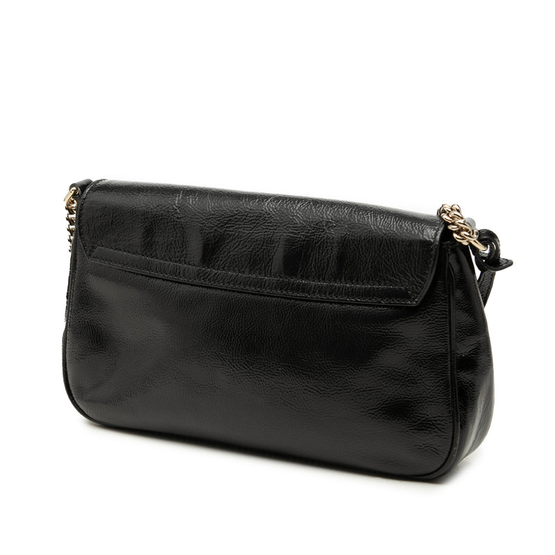 Medium Patent Soho Chain Flap Crossbody - Image 2