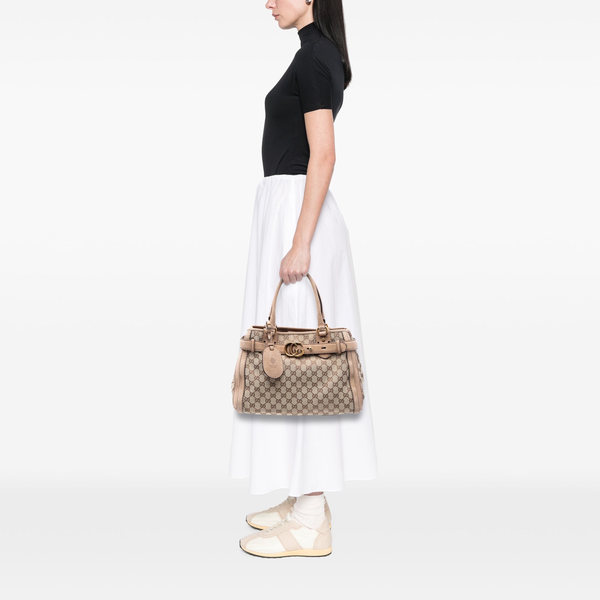 GG Canvas Running Tote - Image 7