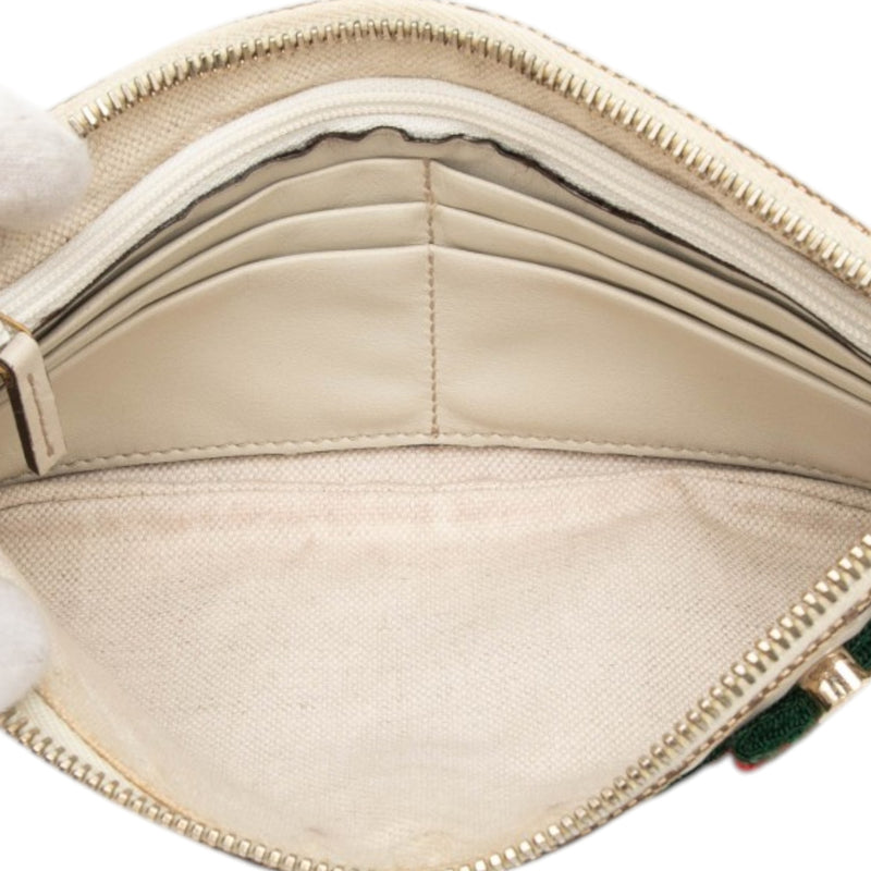 GG Canvas Web Mayfair Wristlet Clutch - Image 4