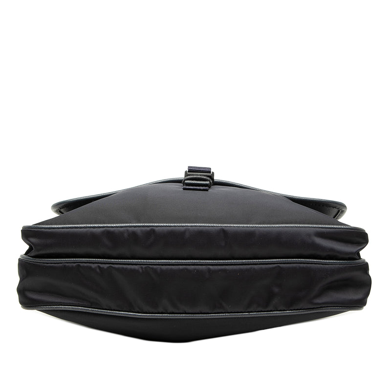 Saffiano Trimmed Tessuto Zip Top Crossbody - Image 3