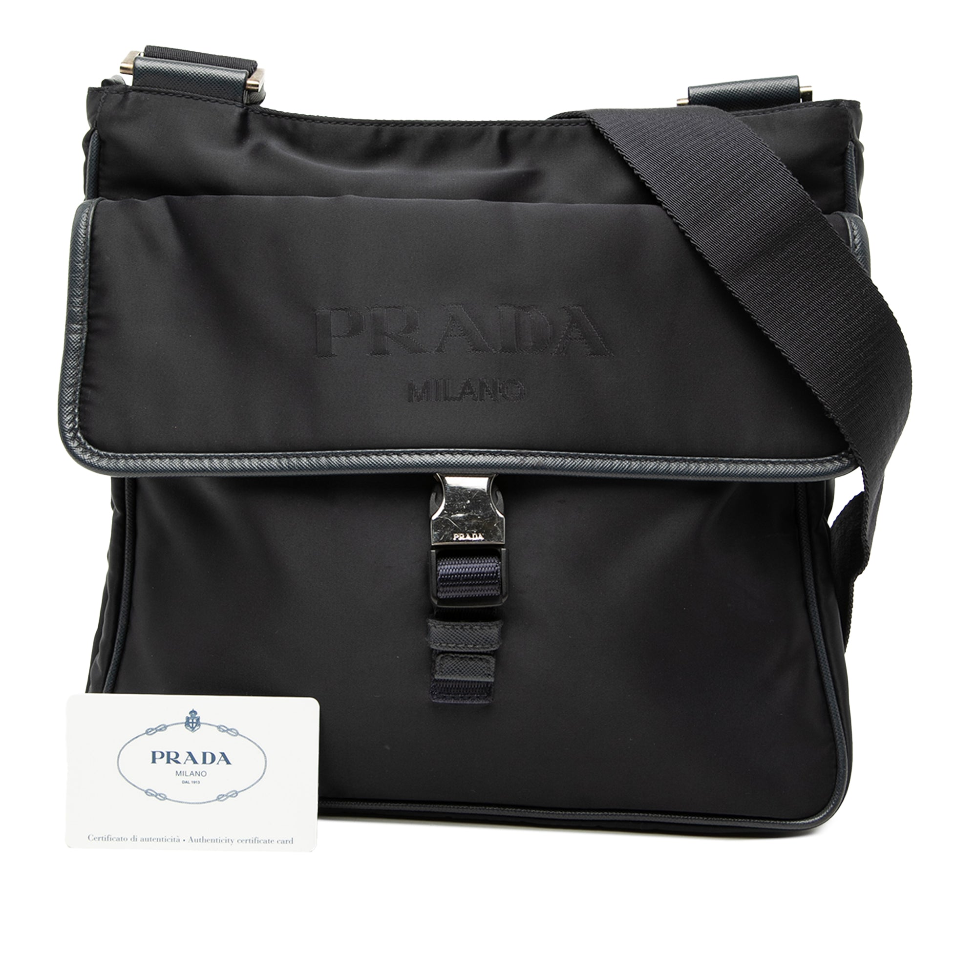 Saffiano Trimmed Tessuto Zip Top Crossbody - Image 7