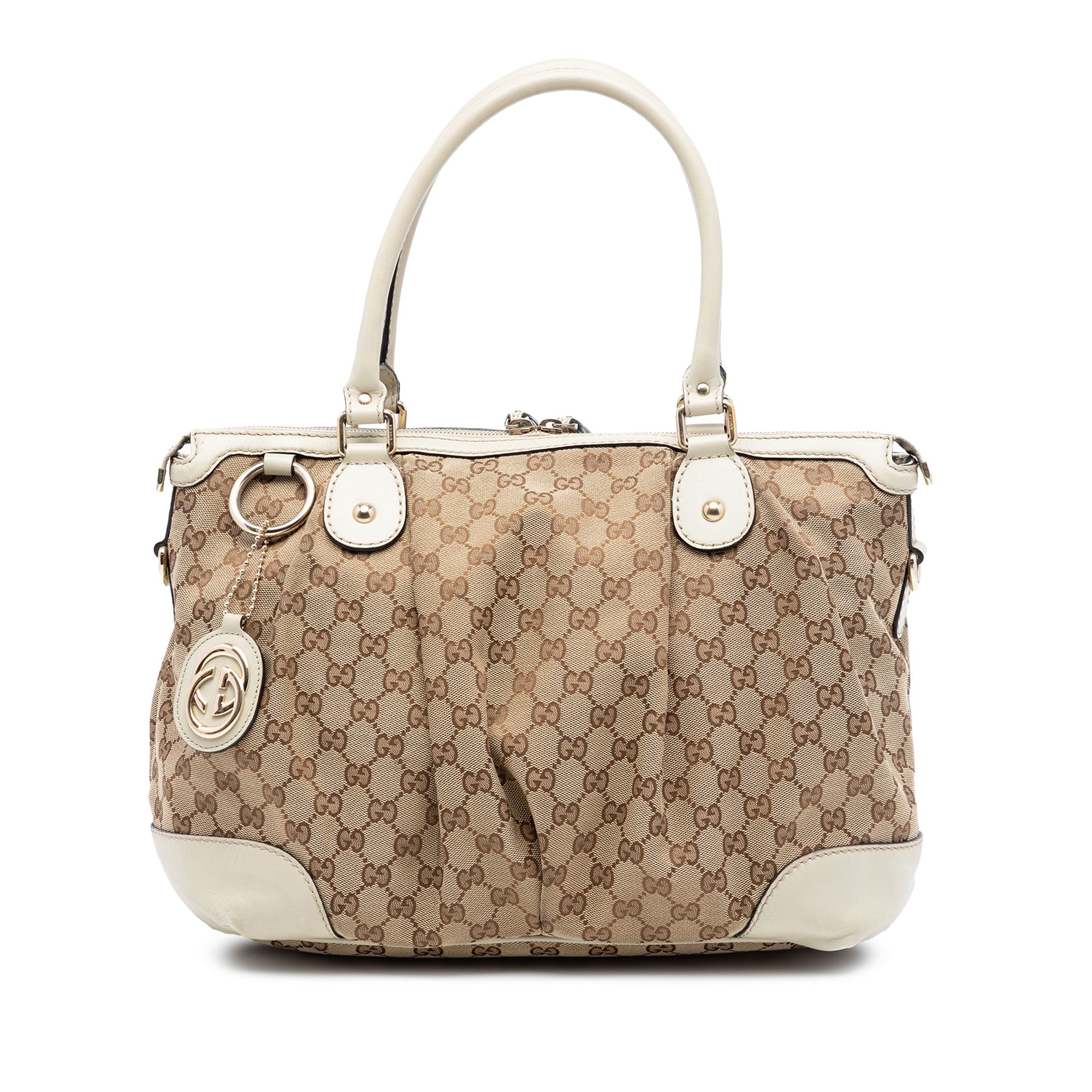 GG Canvas Sukey Satchel - Image 1