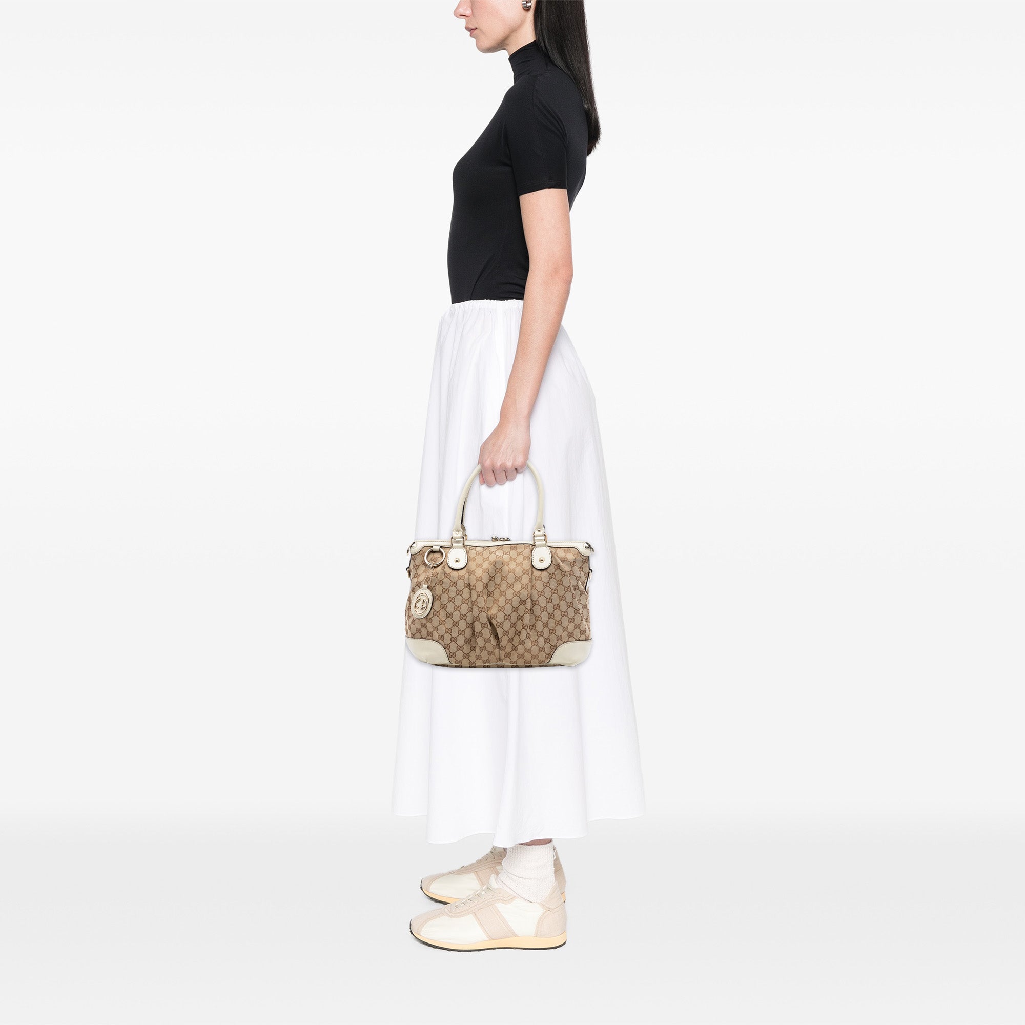 GG Canvas Sukey Satchel - Image 7
