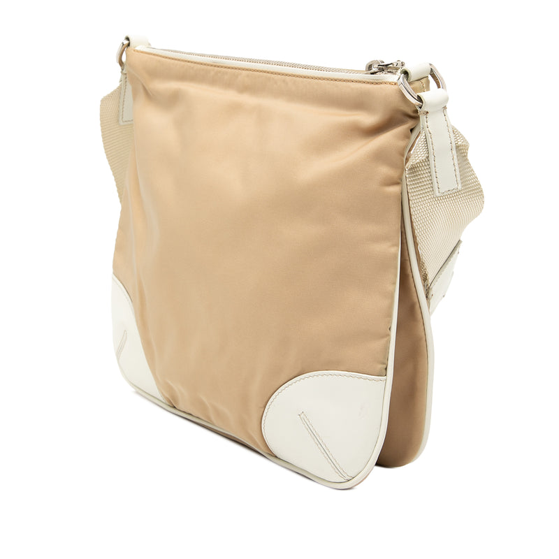 Leather Trimmed Tessuto Zip Top Crossbody - Image 2