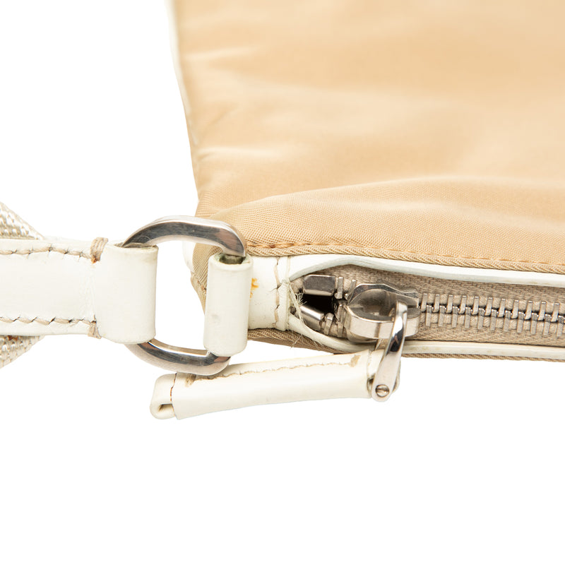 Leather Trimmed Tessuto Zip Top Crossbody - Image 7