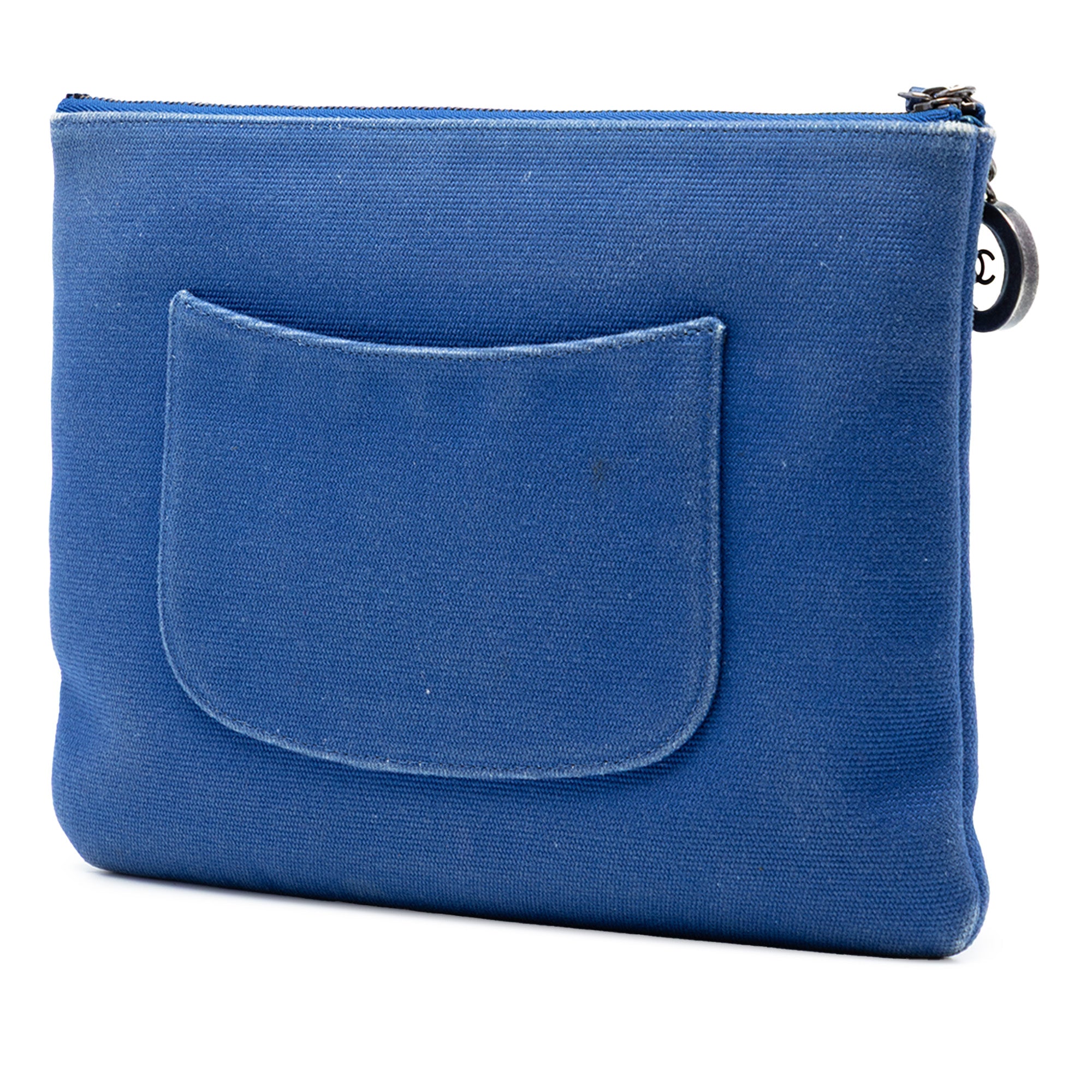 Medium Canvas La Pausa Zip O Case Clutch - Image 2