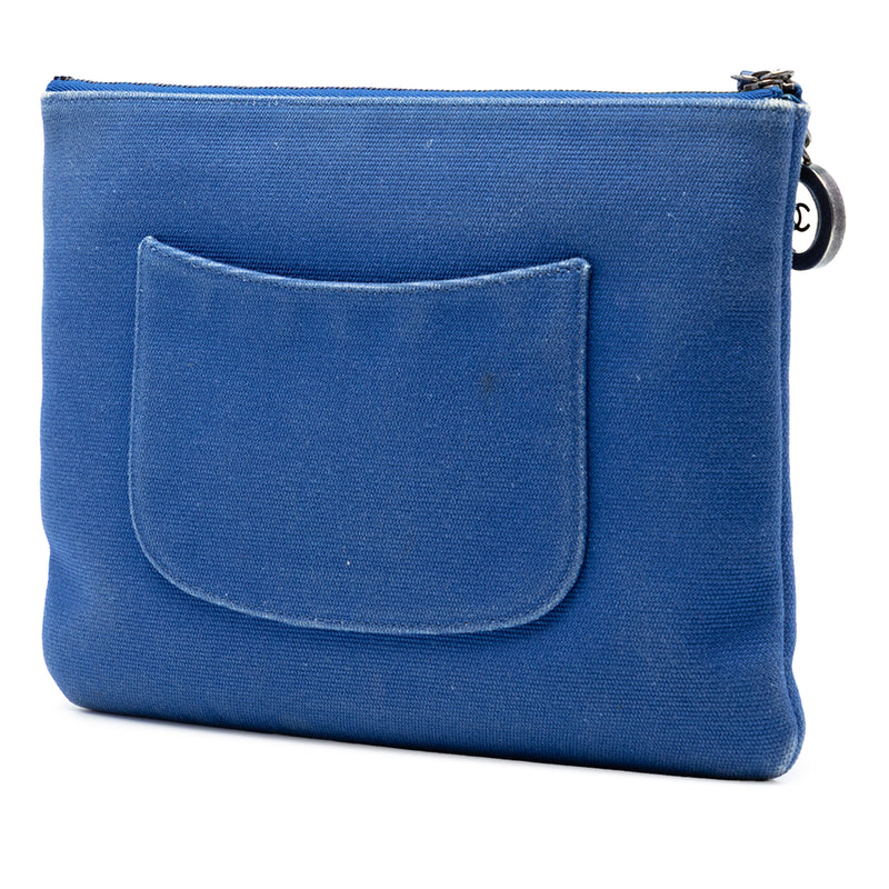 Medium Canvas La Pausa Zip O Case Clutch - Image 2