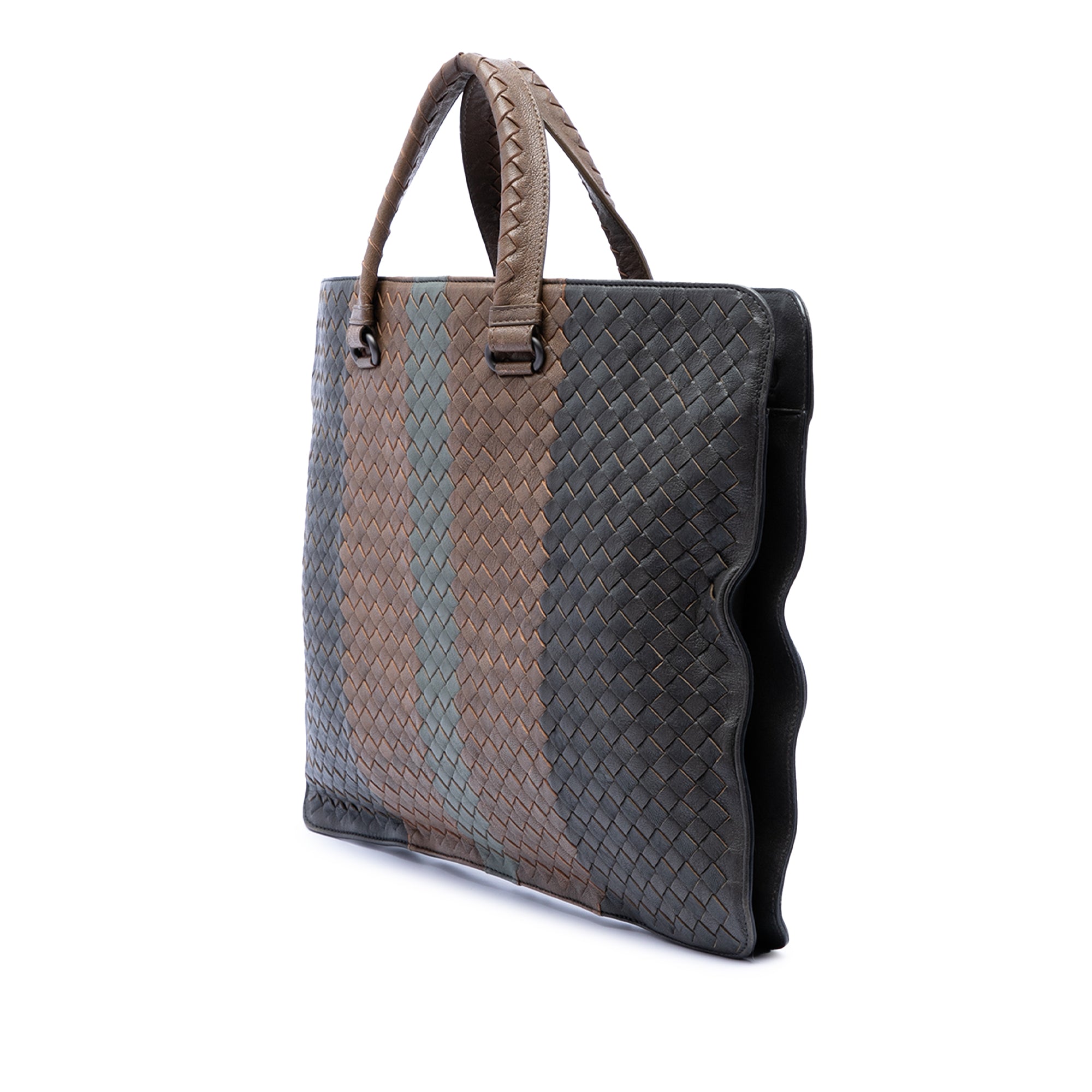 Nappa Intrecciato Club Fume Briefcase - Image 2