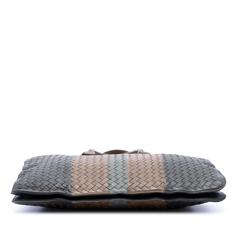 Nappa Intrecciato Club Fume Briefcase - Image 3