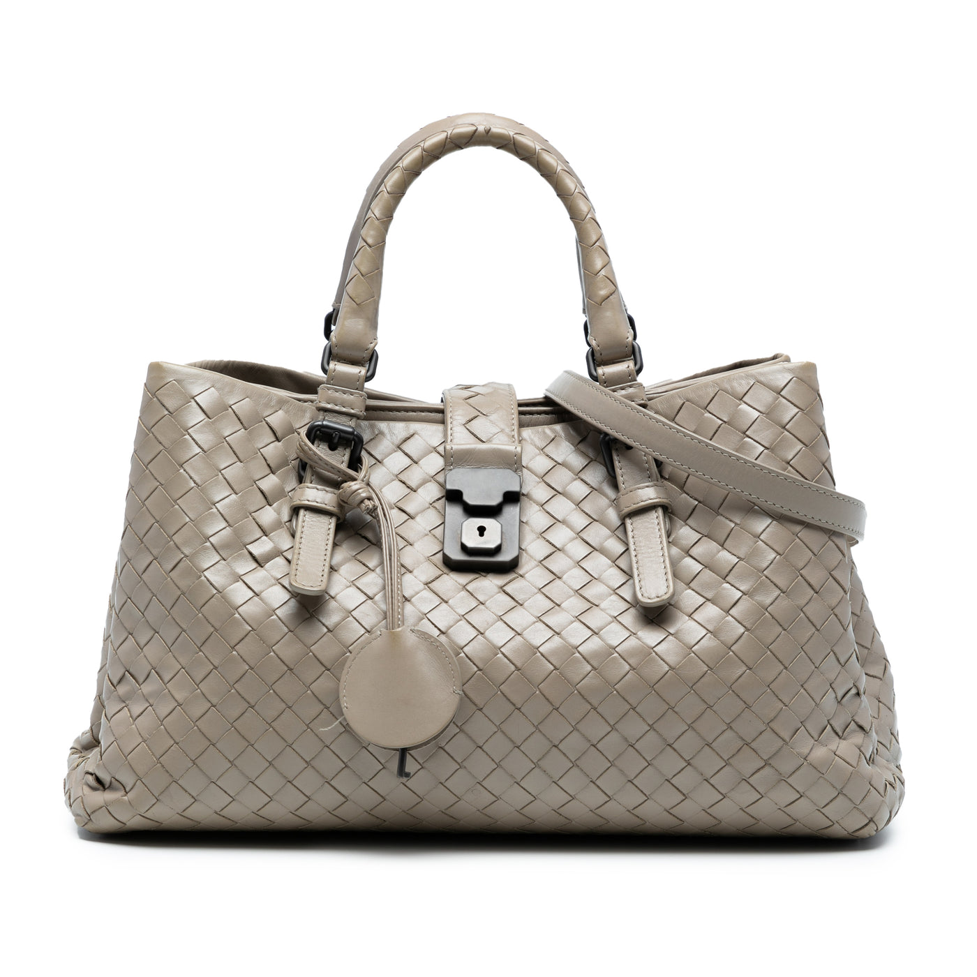 Small Nappa Intrecciato Roma Satchel - Image 1