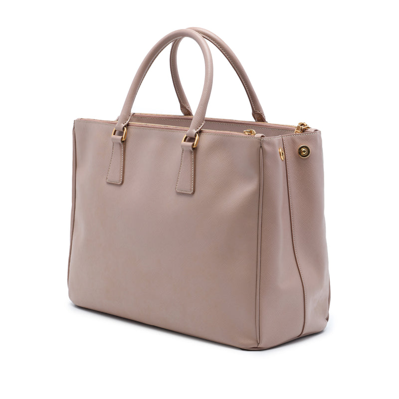 Large Saffiano Lux Galleria Double Zip Tote - Image 2