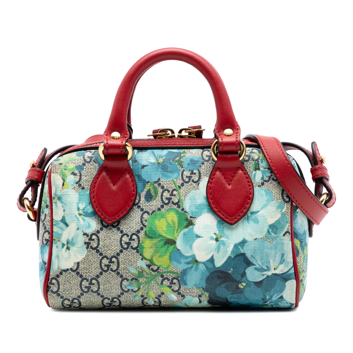 Mini GG Supreme Blooms Boston Bag - Image 1