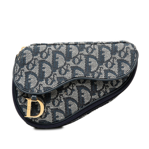 Diorissimo Canvas Saddle Pouch - Image 1