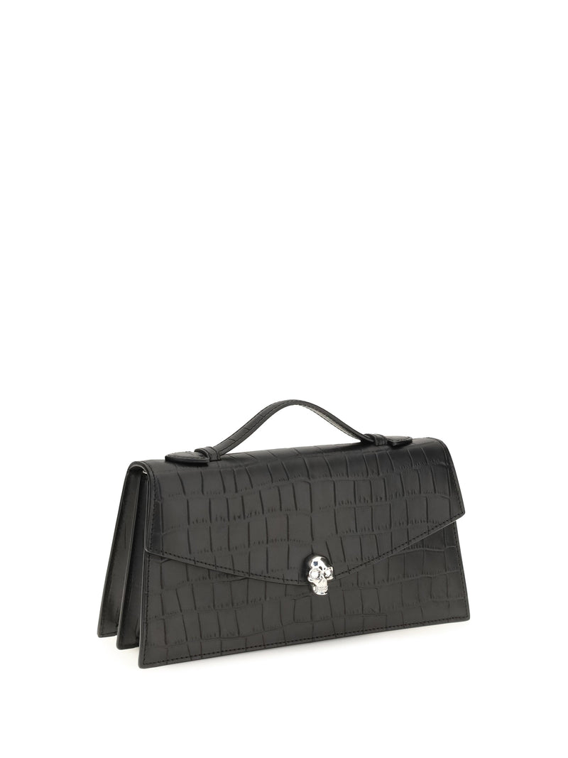 Alexander Mcqueen Skull Shoulder Bag — Black Calf Leather