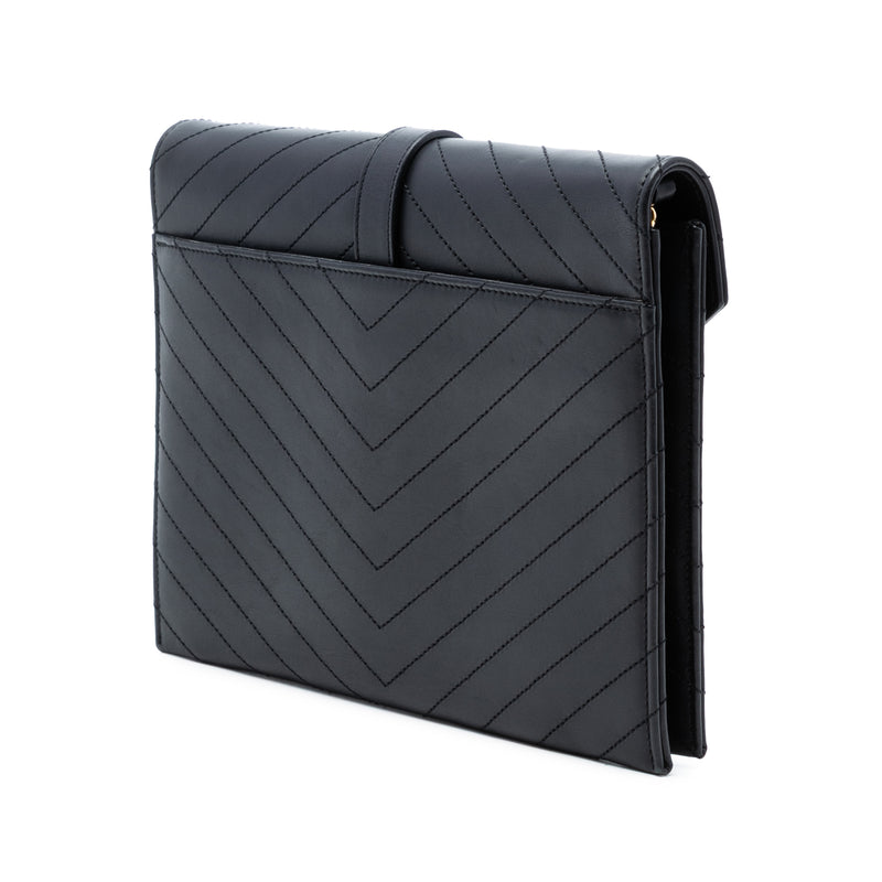 Chevron Calfskin Classic Monogram Envelope Crossbody - Image 2