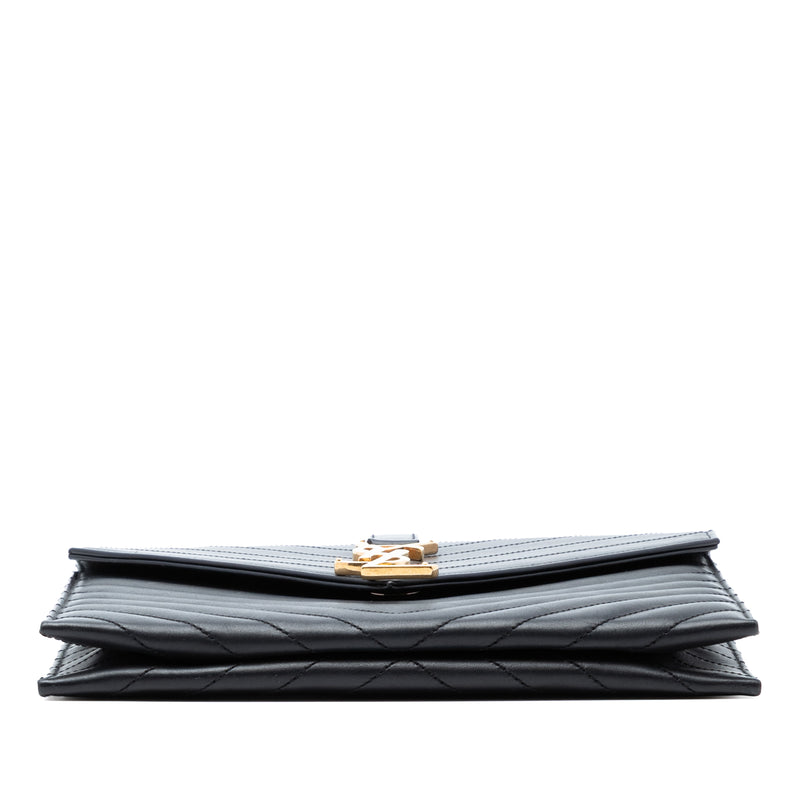 Chevron Calfskin Classic Monogram Envelope Crossbody - Image 3