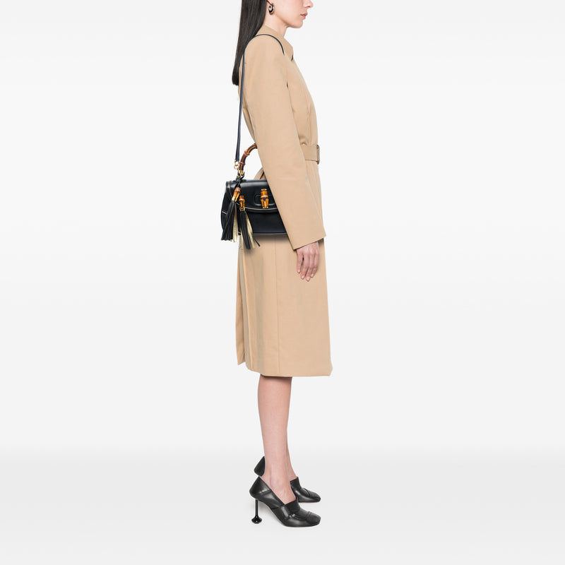 Medium Calfskin New Bamboo Top Handle Bag - Image 5