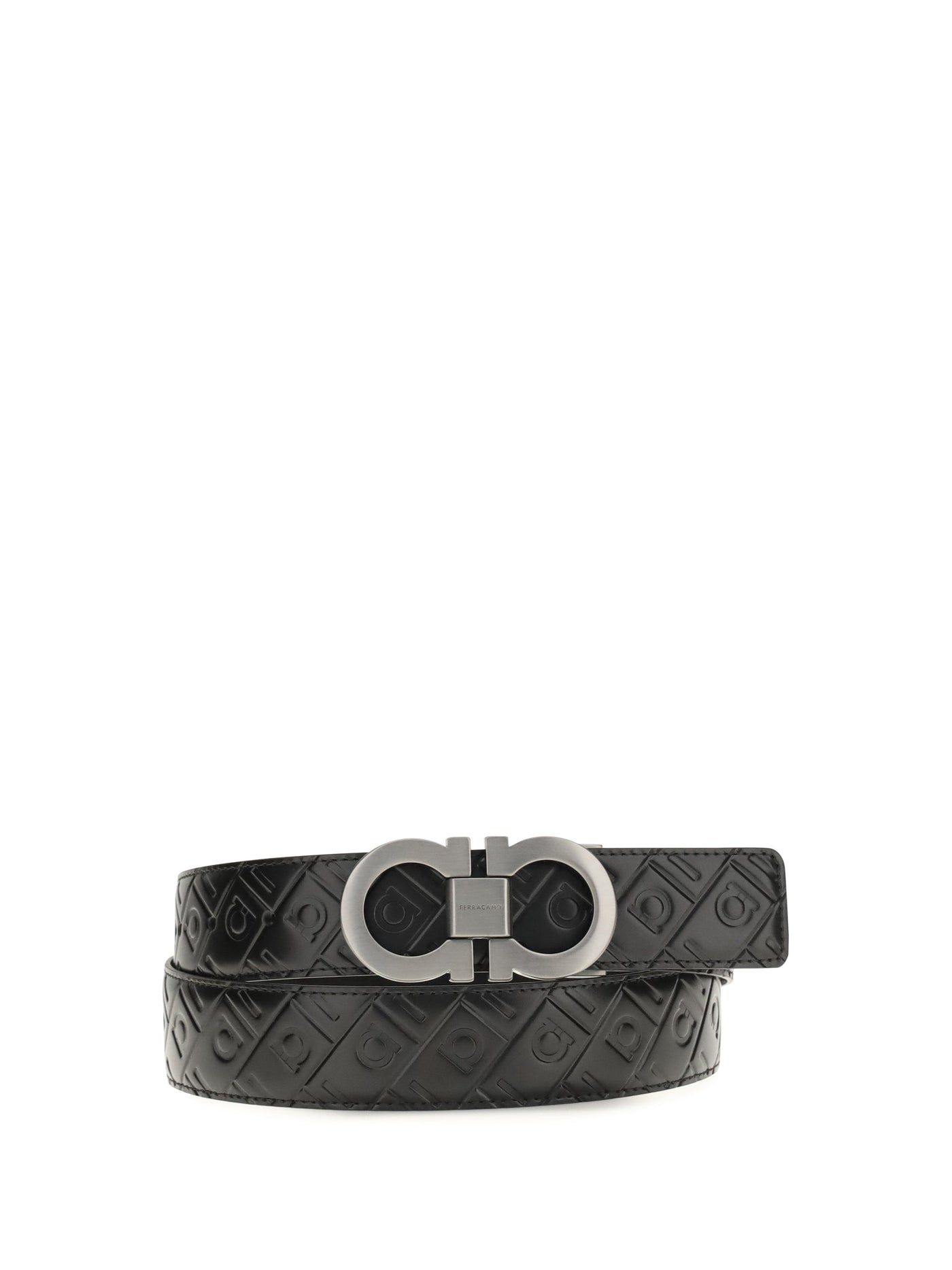 Ferragamo Belt — Black Calf Leather Bos Taurus