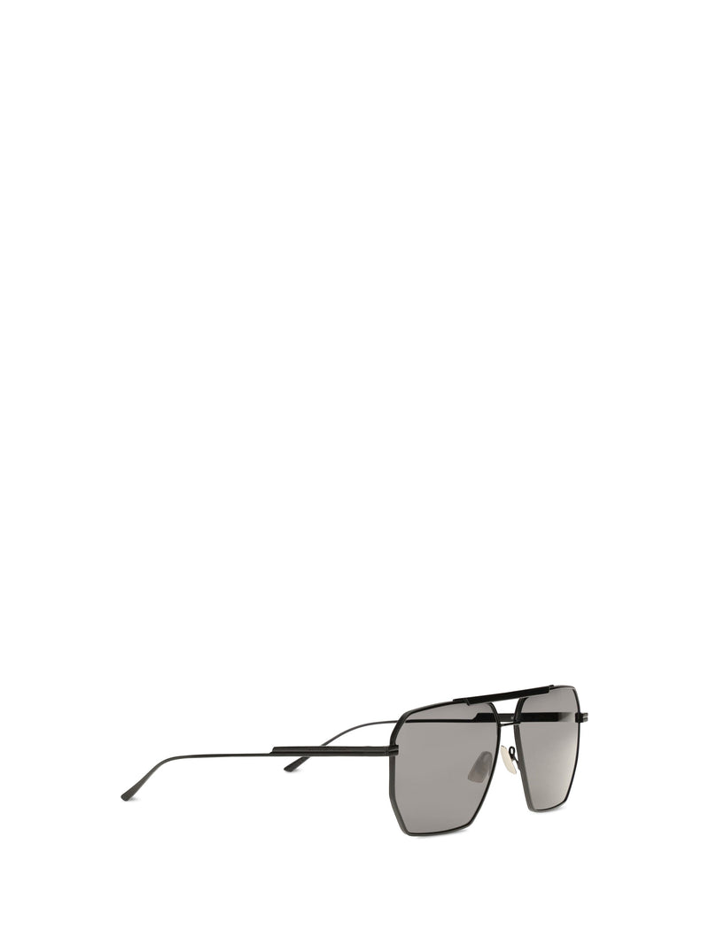 Bottega Veneta 590248v4450 Metal Square Sunglasses — Black
