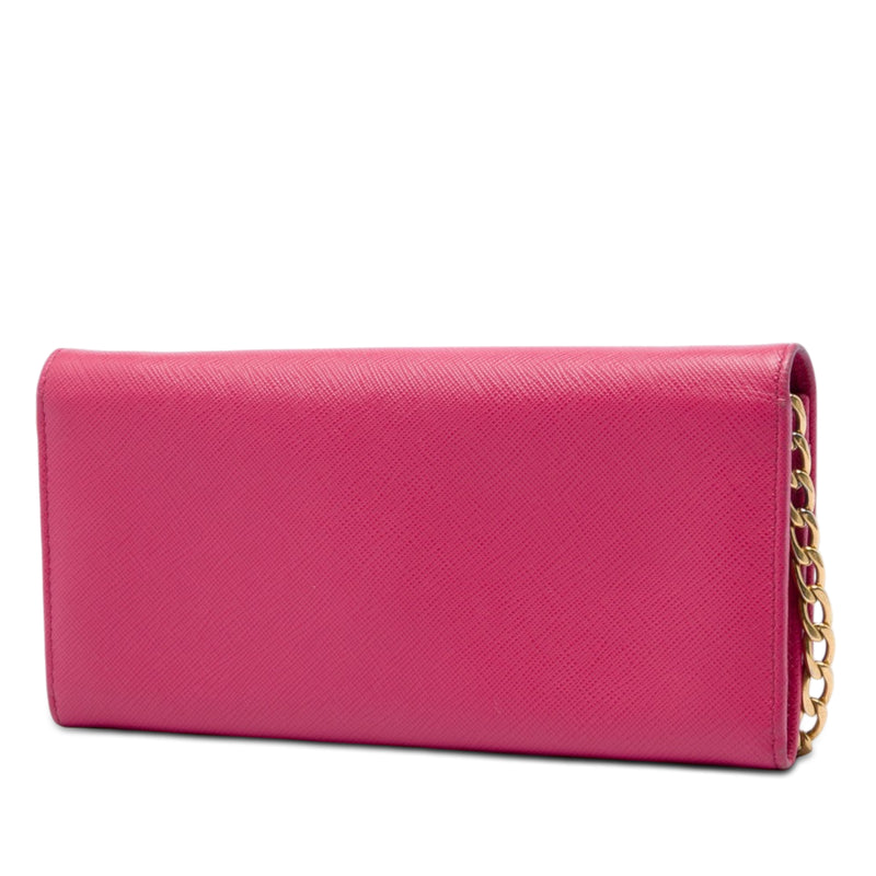 Saffiano Lux Wallet On Chain - Image 2