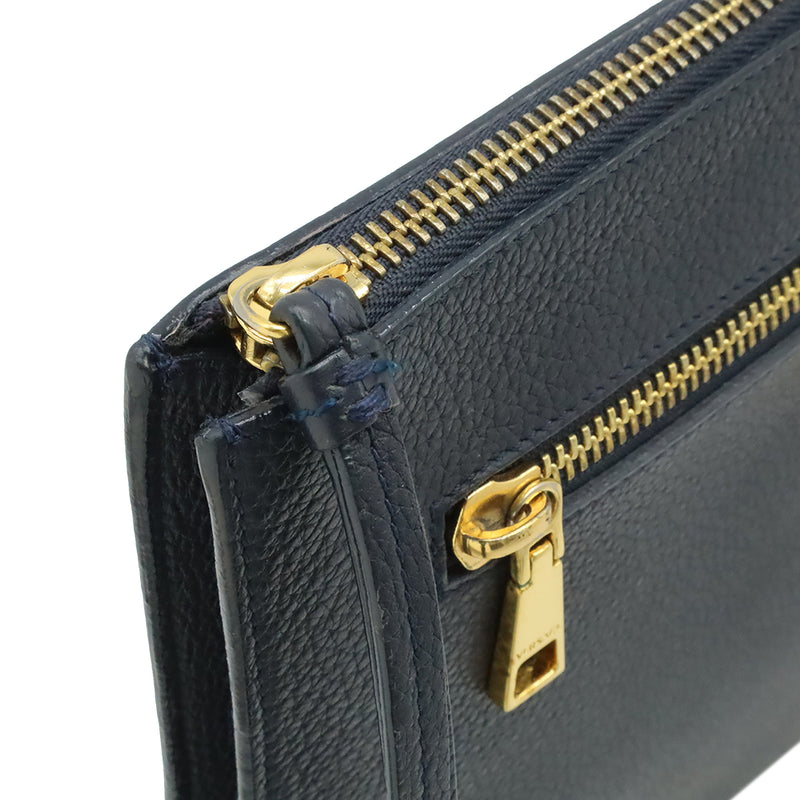 Large La Medusa Palazzo Leather Clutch - Image 5