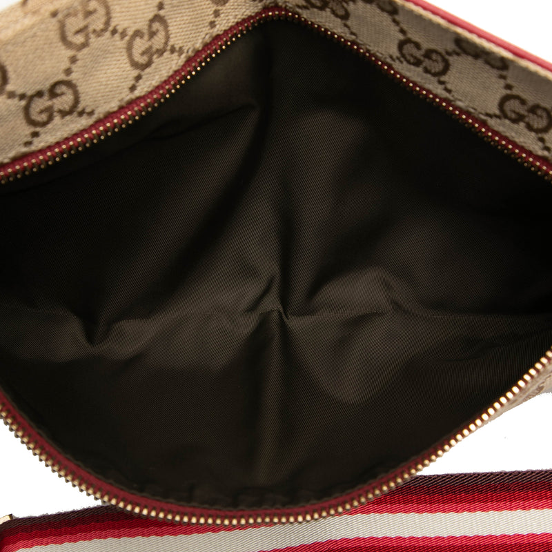 GG Canvas Web Double Pocket Belt Bag - Image 4