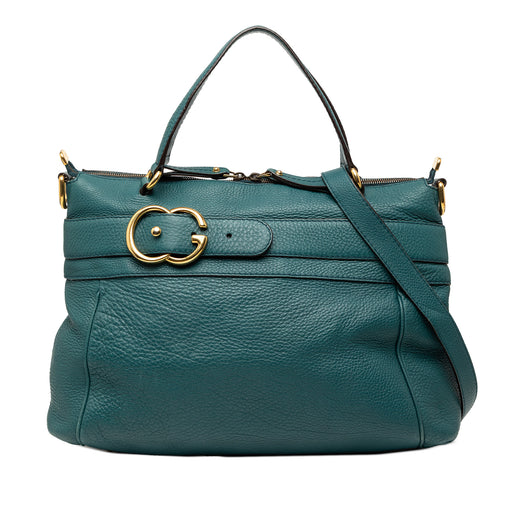 Medium Leather Ride Top Handle Bag - Image 1