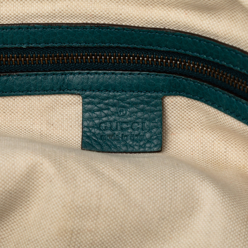 Medium Leather Ride Top Handle Bag - Image 6