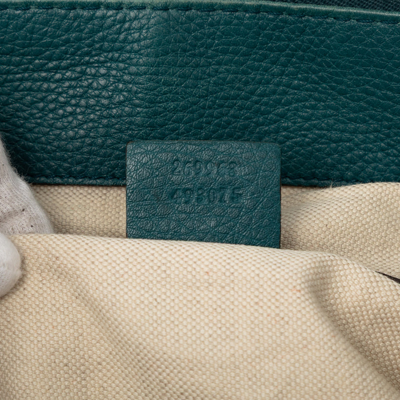 Medium Leather Ride Top Handle Bag - Image 7