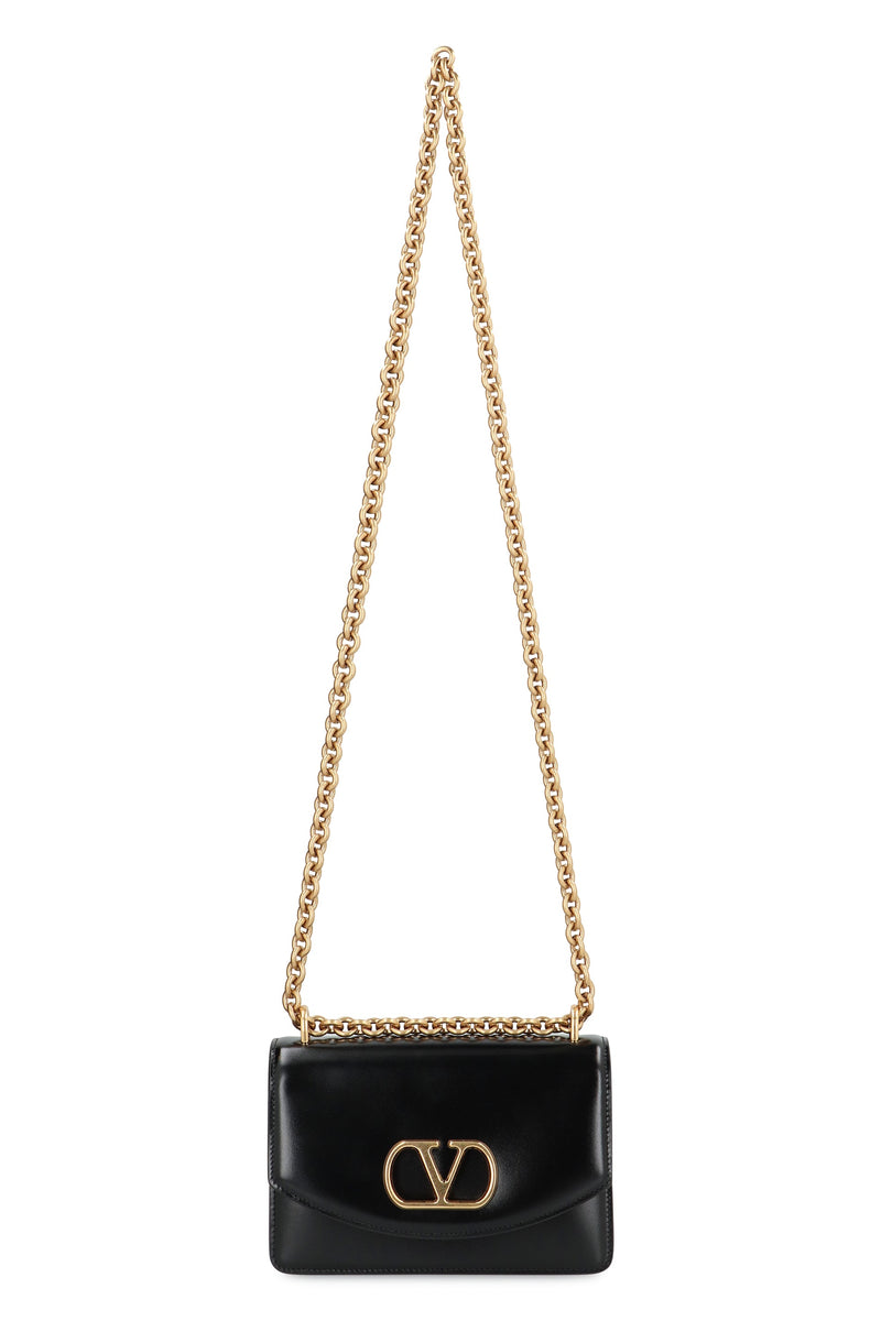 Valentino Garavani Vain Crossbody Bag — Black Calf Leather
