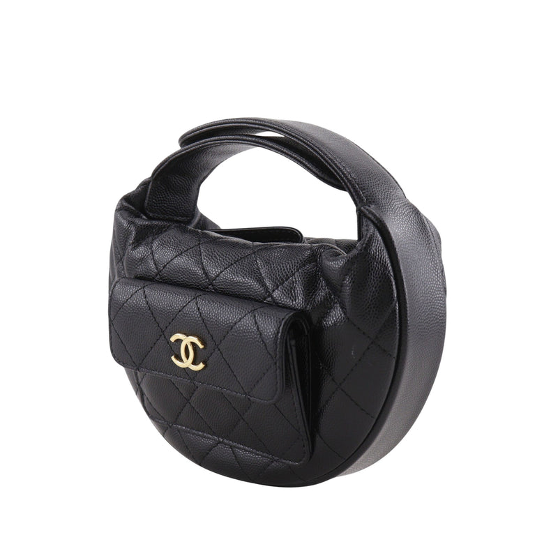 Mini Quilted Caviar Polly Pocket Hobo - Image 16