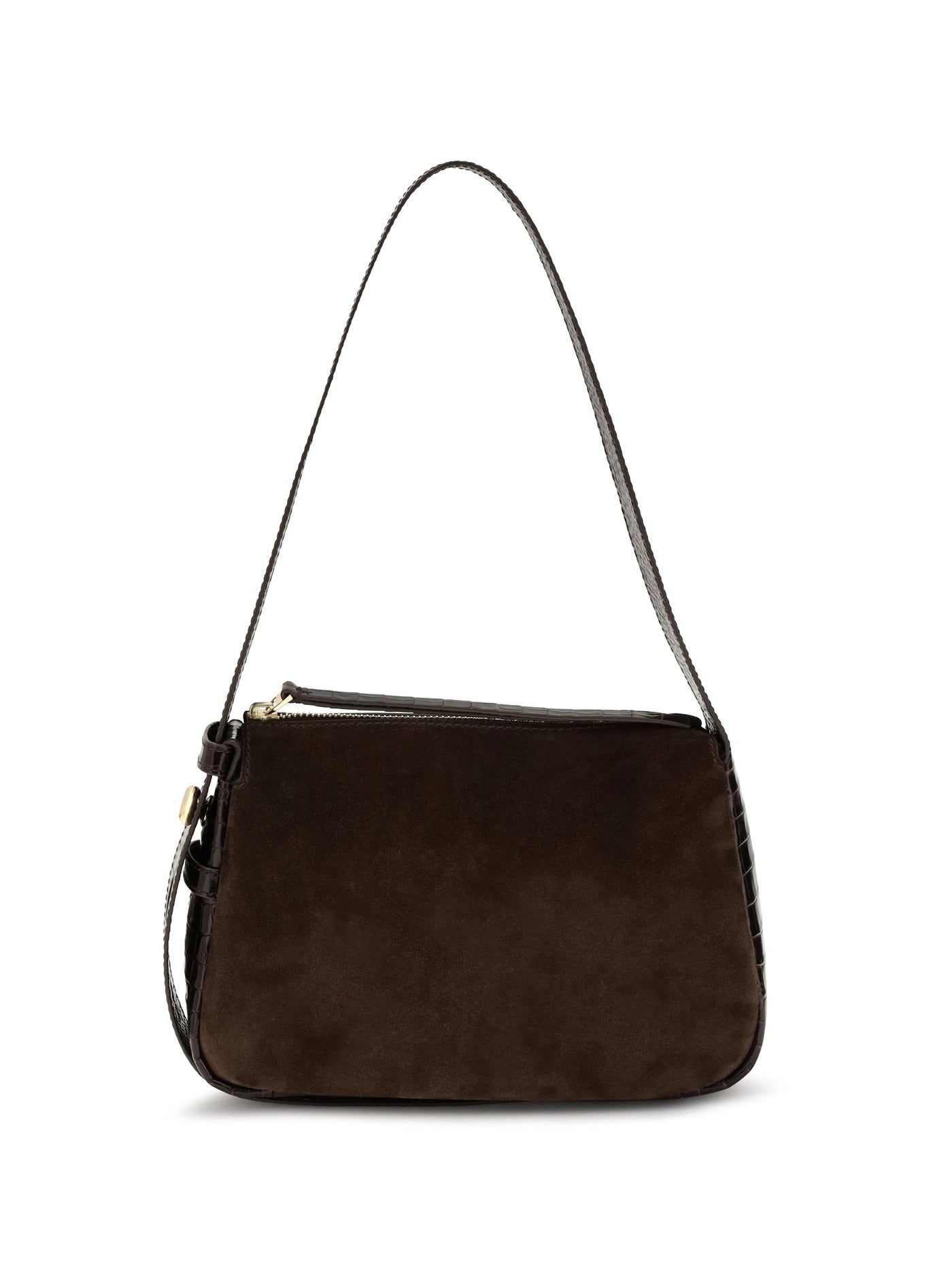 Tory Burch Romy Shoulder Bag — Brown Suede