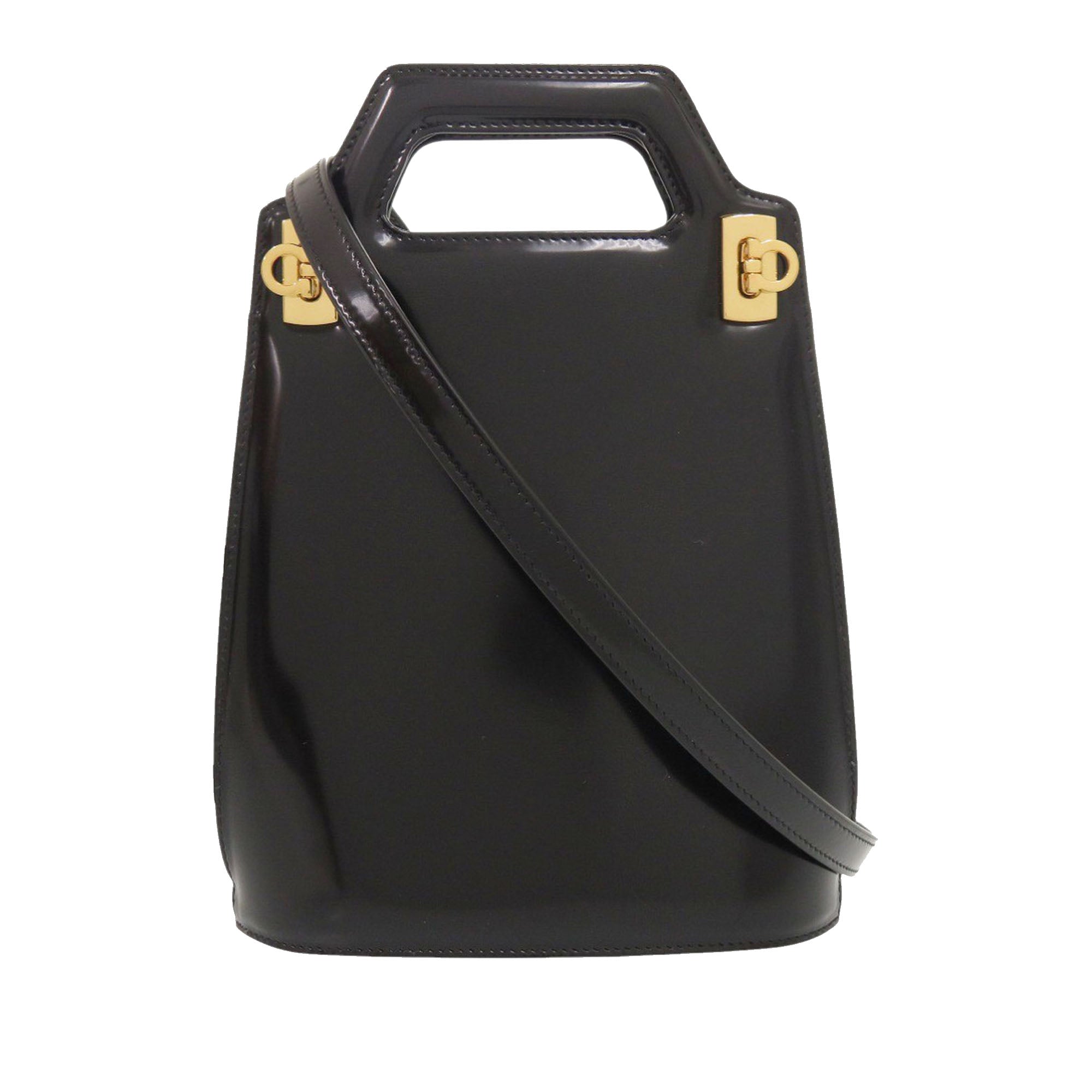 Mini Brushed Calfskin Gancini North South Wanda Top Handle Bag - Image 1