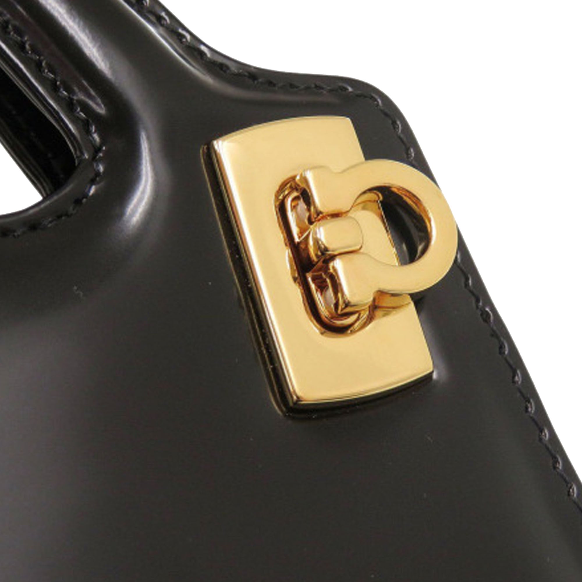 Mini Brushed Calfskin Gancini North South Wanda Top Handle Bag - Image 7