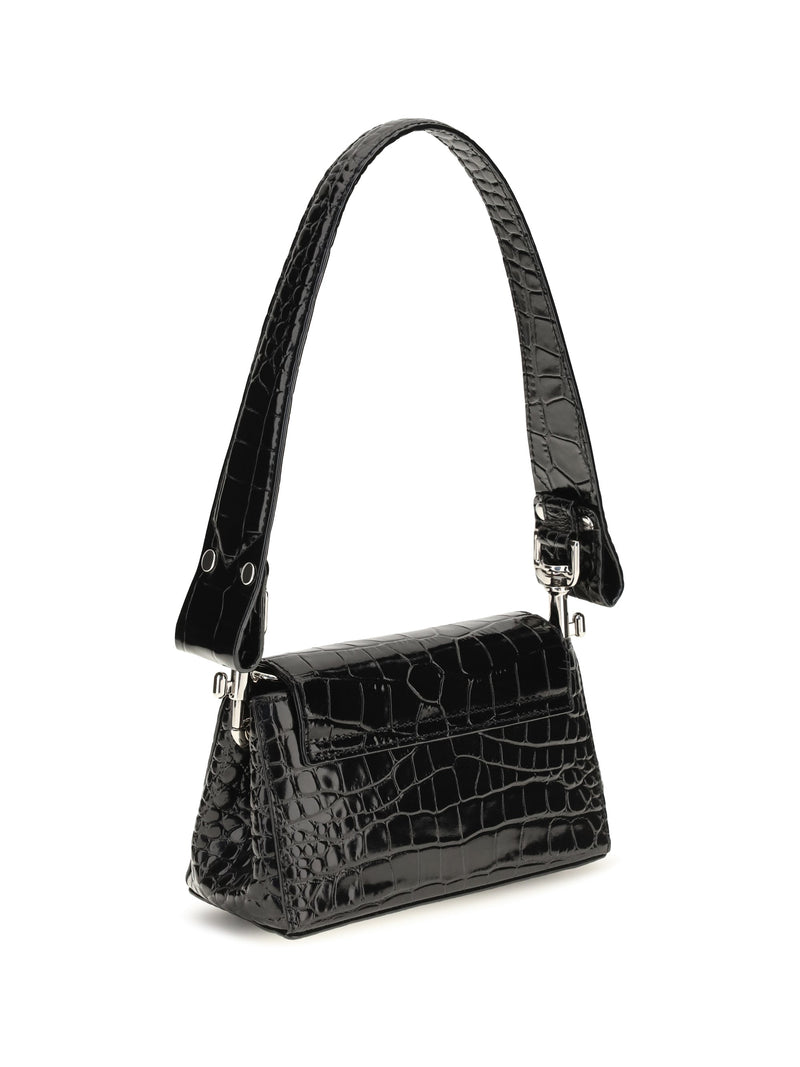 Vivienne Westwood Hazel Shoulder Bag — Black Calf Leather Bos Taurus