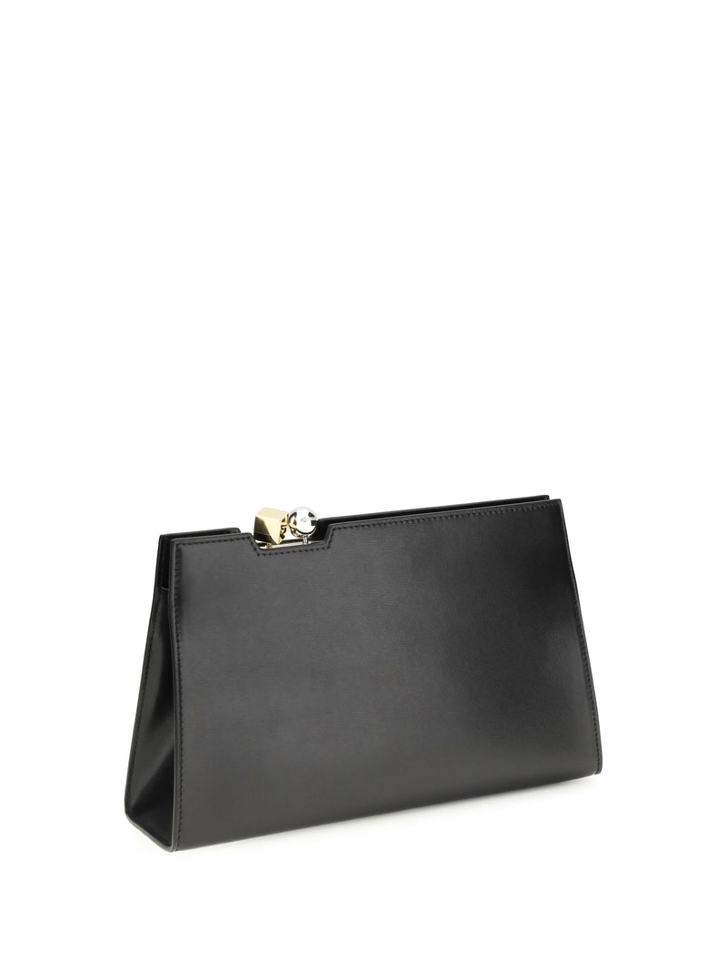 Jacquemus Shoulder Bag — Black Calf Leather Bos Taurus