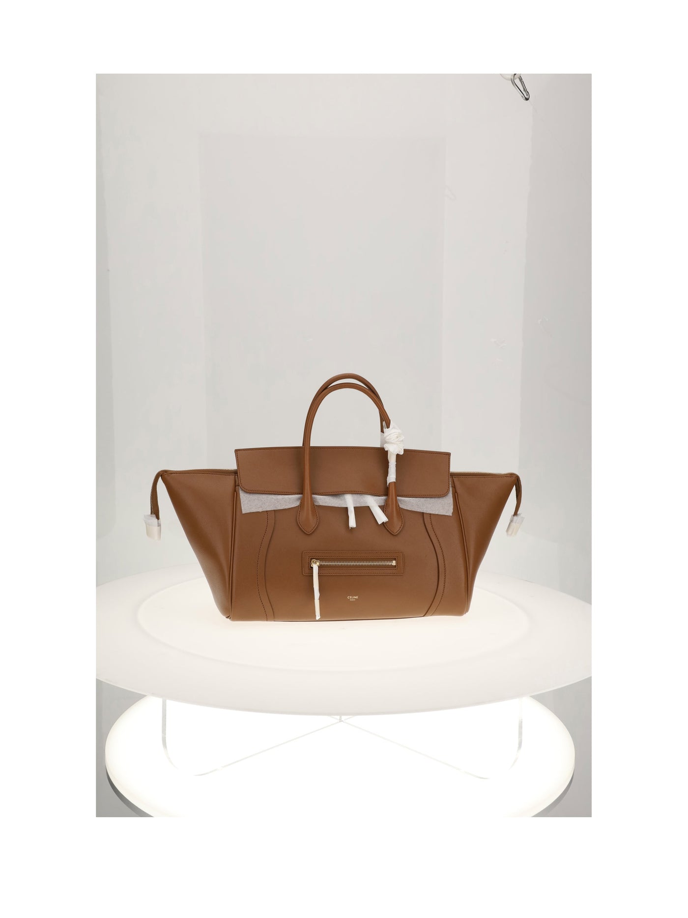 Celine Luggage Shoulder Bag — Brown Lamb Leather