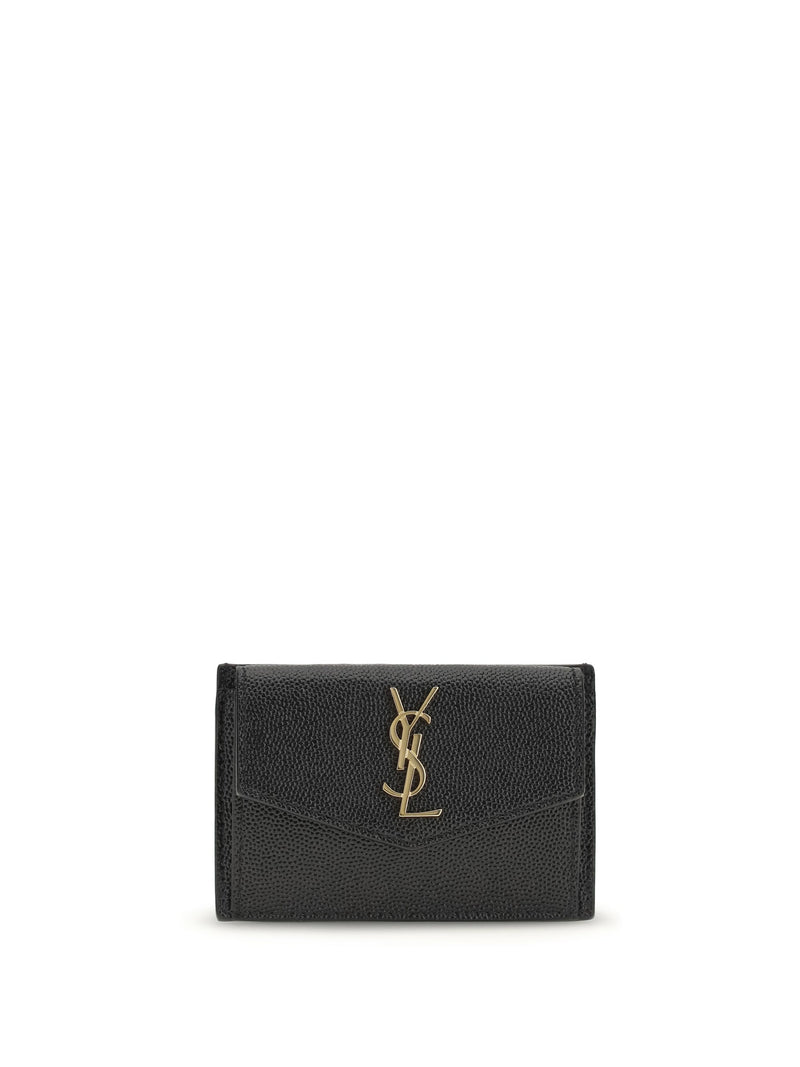 Saint Laurent Micro-Grain Calfskin Wallet — Black Calf Leather & Purses