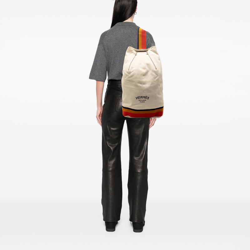 Toile Chevron Cavalier Sling Bag - Image 7