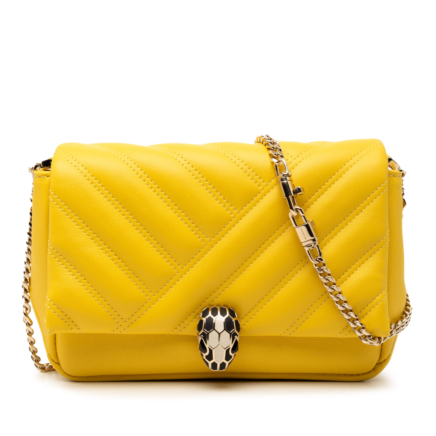 Leather Serpenti Cabochon Chain Crossbody - Image 1