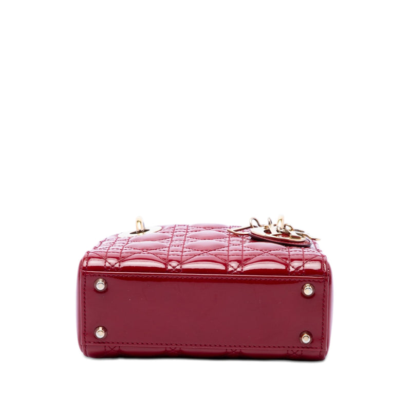 Mini Patent Cannage Lady Dior - Image 3