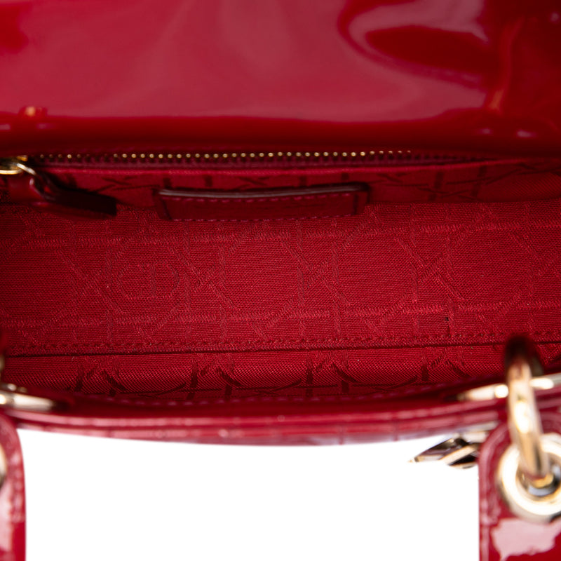Mini Patent Cannage Lady Dior - Image 4