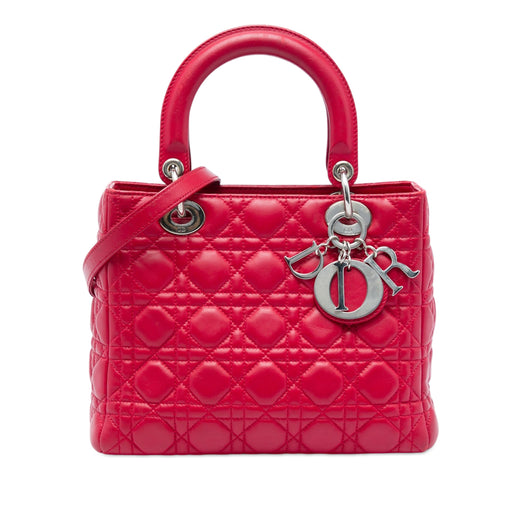 Medium Calfskin Cannage Lady Dior - Image 1